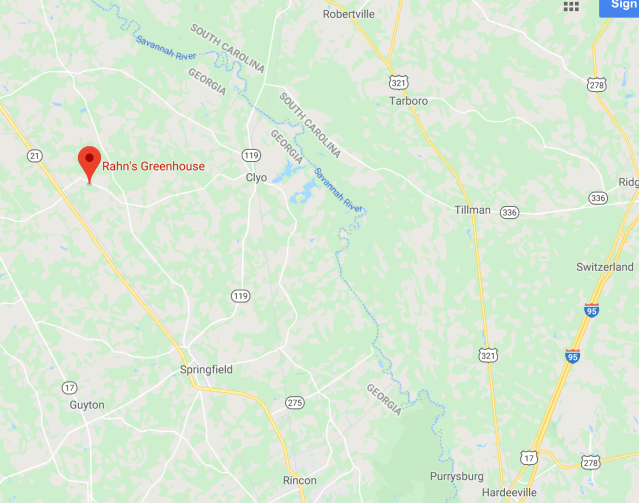 Rahn's Greenhouse map